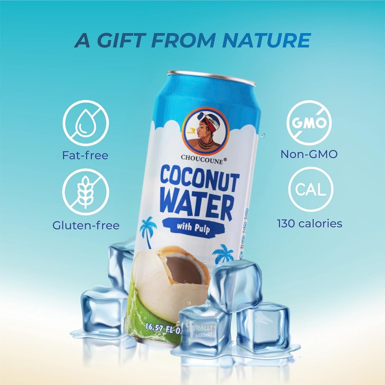 COCONUT WATER ORIGINAL WITH PULP- CHOUCOUNE