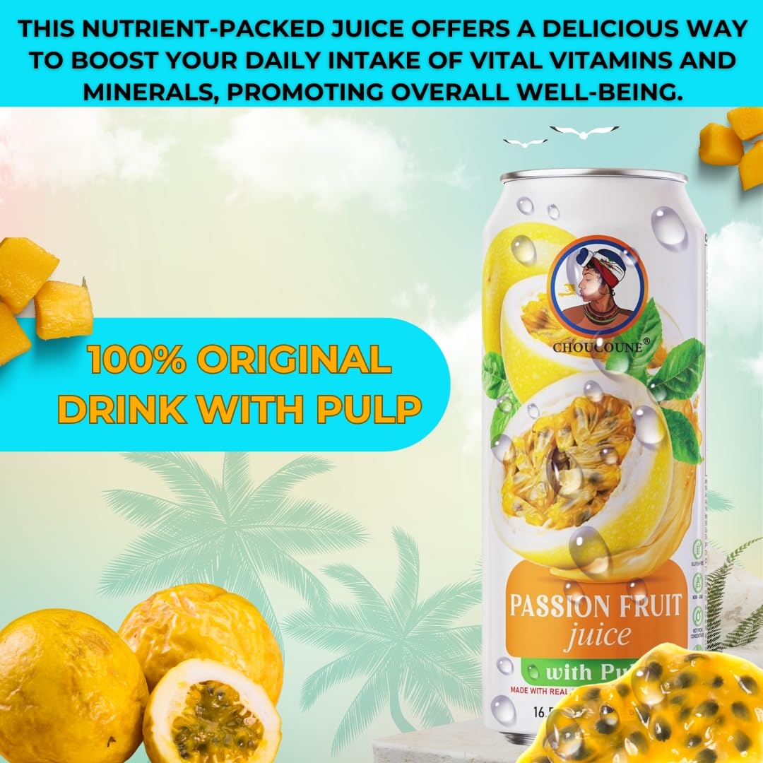 CHOUCOUNE PASSION FRUIT JUICE WITH PULP