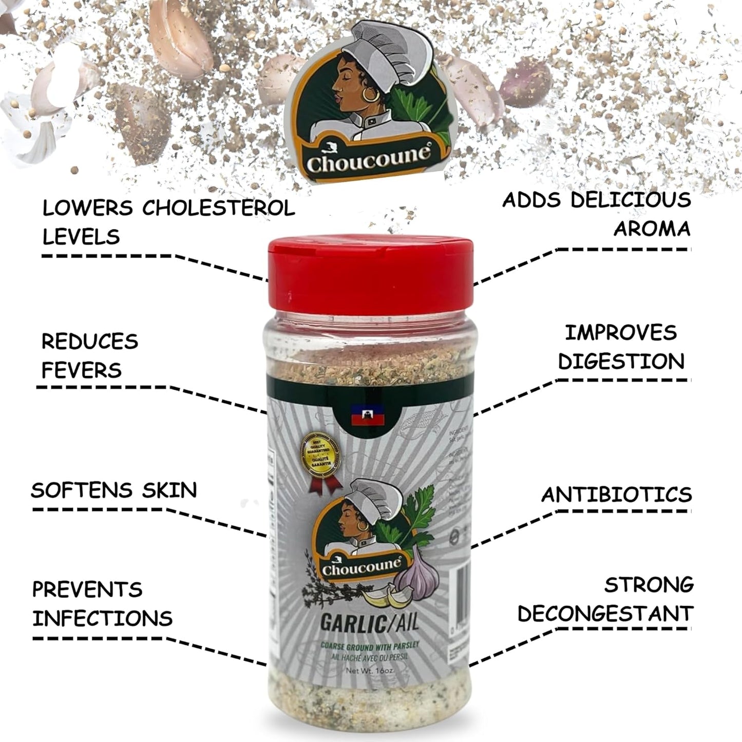 CHOUCOUNE GARLIC COARSE GROUND WITH PARSLEY