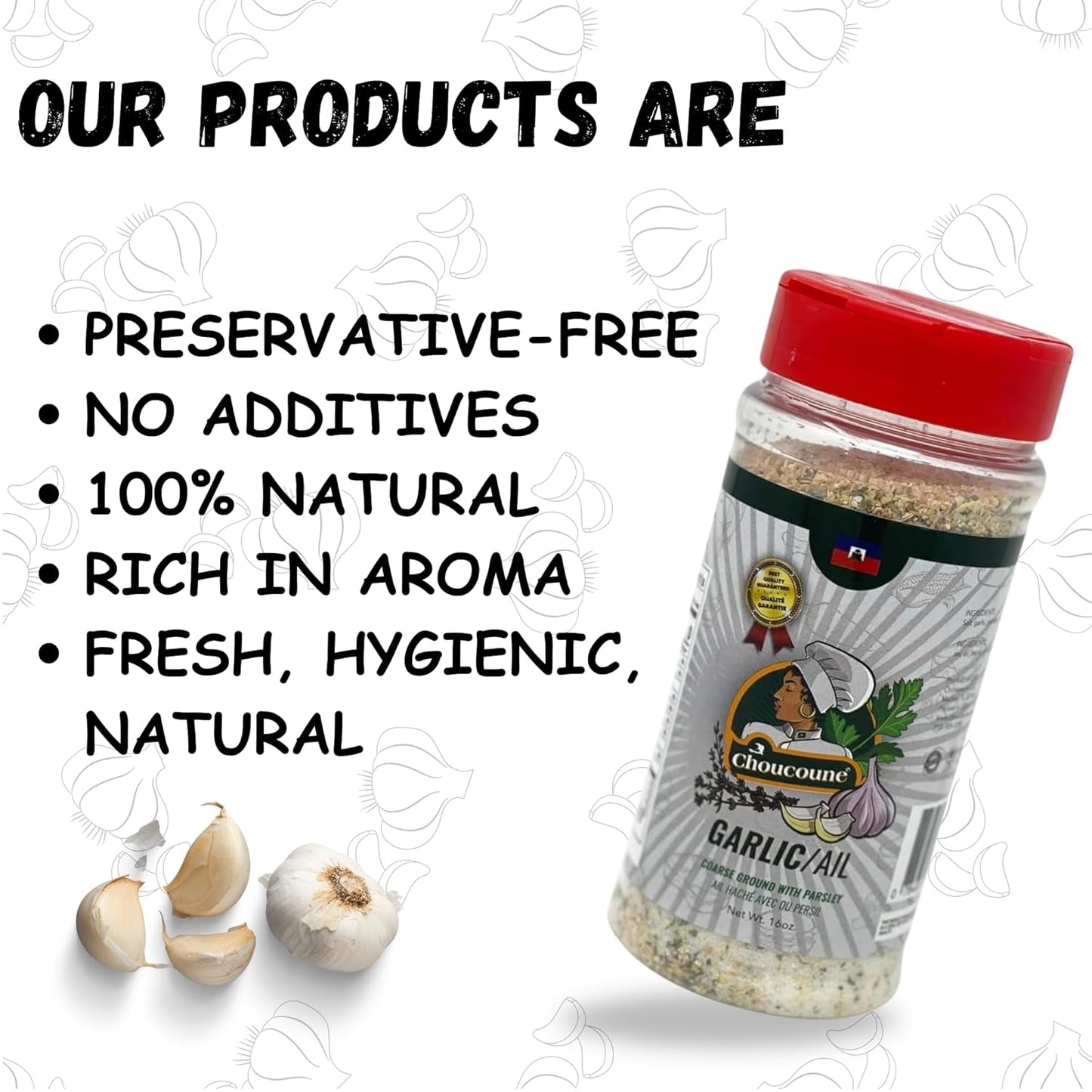 CHOUCOUNE GARLIC COARSE GROUND WITH PARSLEY