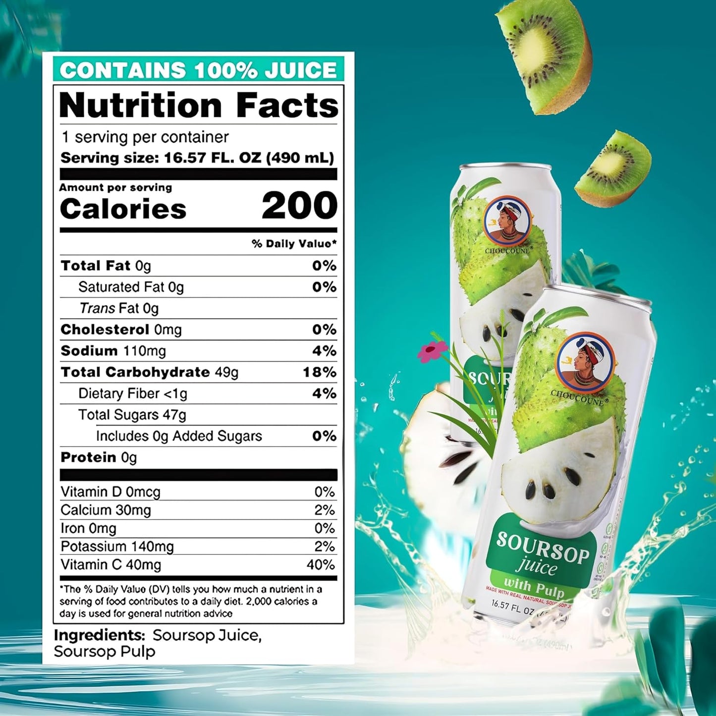 CHOUCOUNE SOURSOP JUICE CANE - DRINK