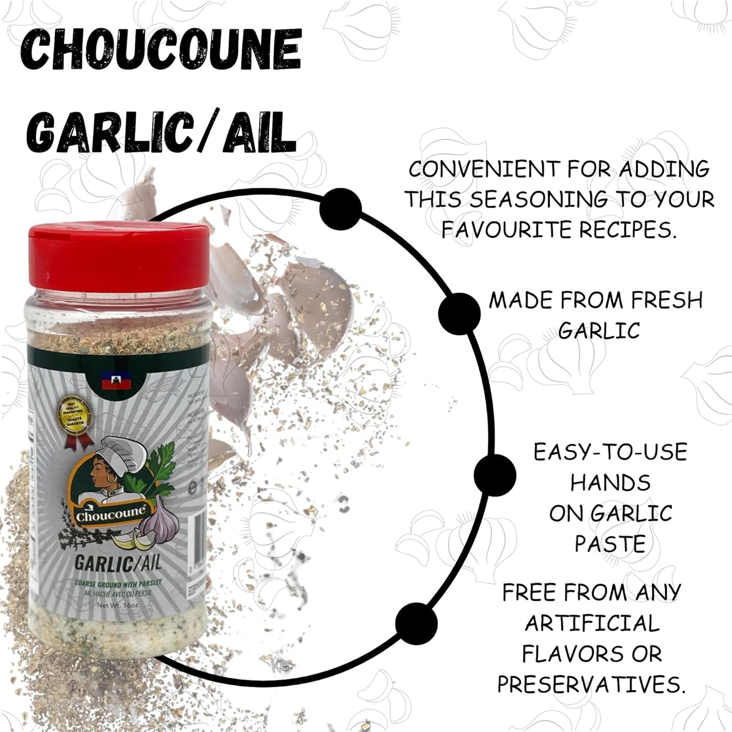 CHOUCOUNE GARLIC COARSE GROUND WITH PARSLEY