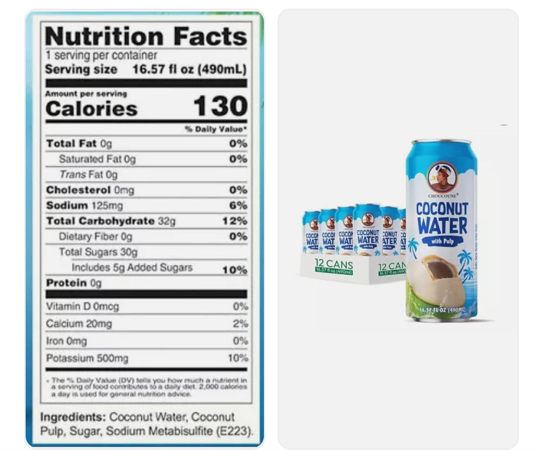 CHOUCOUNE COCONUT WATER - DRINK