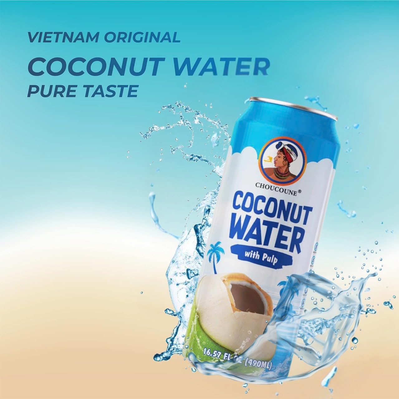 COCONUT  WATER  ORIGINAL  WITH  PULP-  CHOUCOUNE