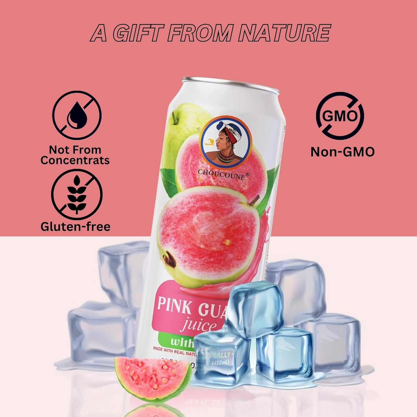 REAL PINK GUAVA JUICE WITH PULP- DRINK