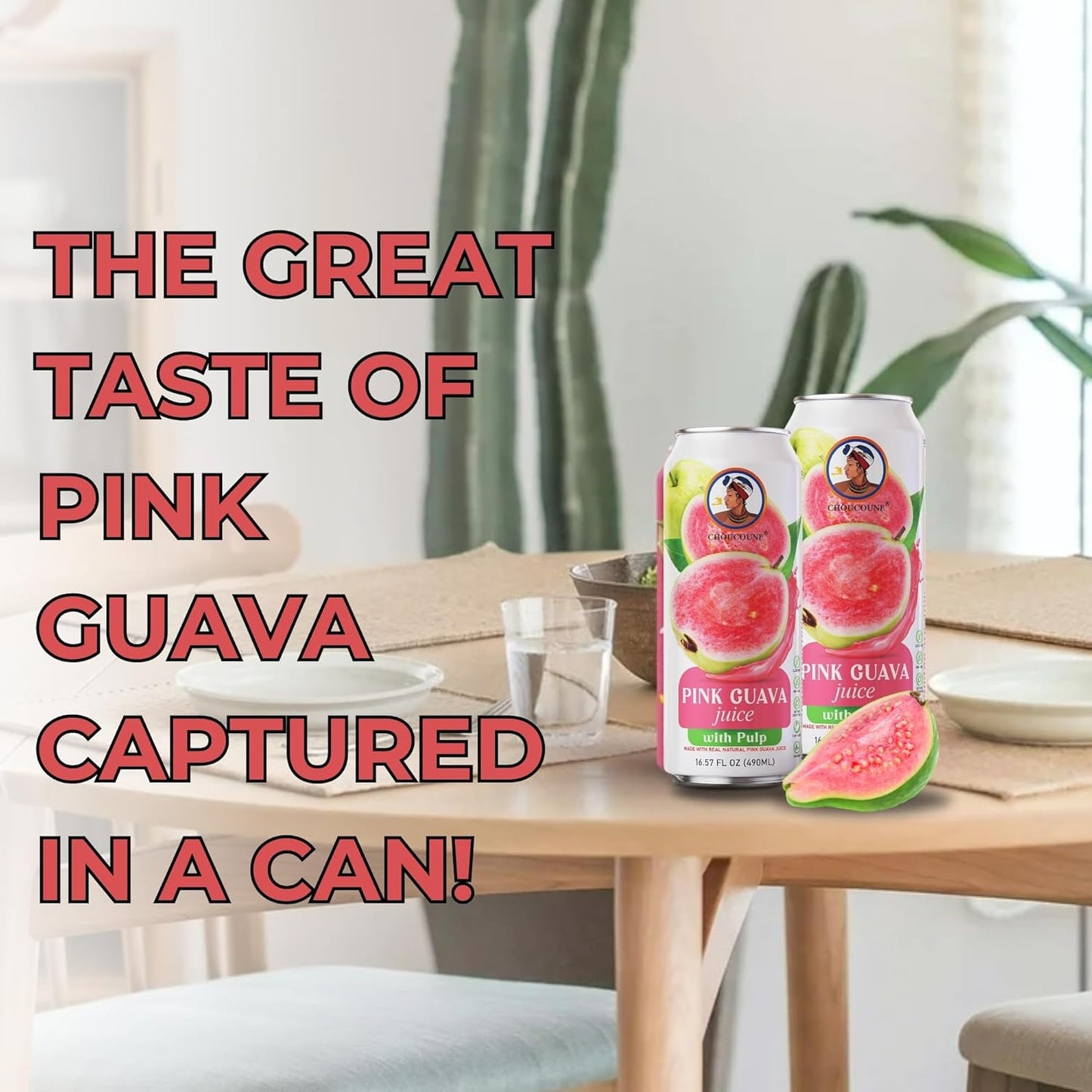 REAL PINK GUAVA JUICE WITH PULP- DRINK